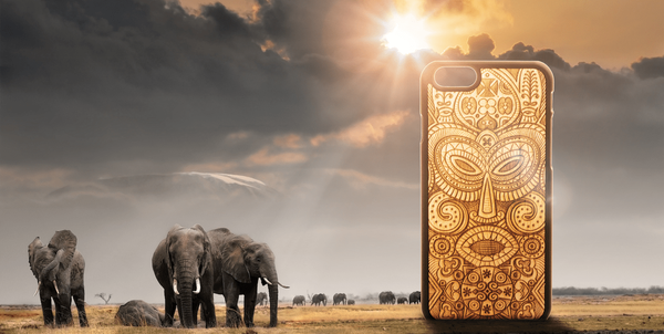 Planet Gates MMORE Wood Tribal Mask Phone case - Phone Cover - Phone accessories