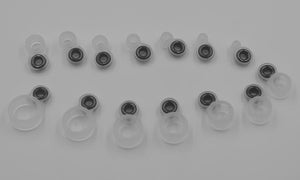 Planet Gates MNFT 2sets (28PCS) Fishing Rod Wire Ring Ceramics Eye DIY Fish Line Guide Silicone Ring Different Size 1-14#