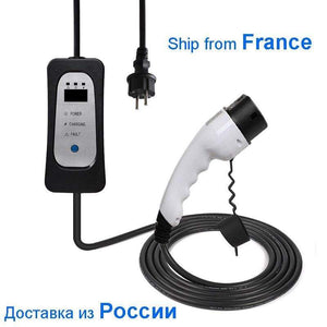 Planet Gates Mobile Fast Charger Home Wallbox Use EV Charging Cable 16A 13A 10A 8A Adjustable Electrica Car use