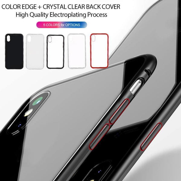 Planet Gates Mobile Phone Case Phone Defender Metal Cell Phone Accessories Glass Case Phone Shell Transparent Tempered Glass