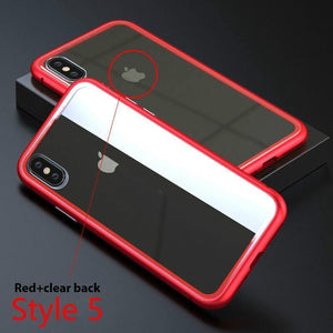 Planet Gates Mobile Phone Case Phone Defender Metal Cell Phone Accessories Glass Case Phone Shell Transparent Tempered Glass