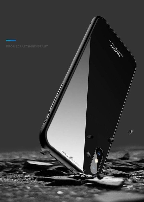 Planet Gates Mobile Phone Case Phone Defender Metal Cell Phone Accessories Glass Case Phone Shell Transparent Tempered Glass