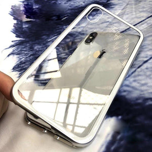 Planet Gates Mobile Phone Case Phone Defender Metal Cell Phone Accessories Glass Case Phone Shell Transparent Tempered Glass