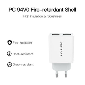 Planet Gates Mobile Phone Charger 5V 1A 2.4A Dual USB Charger Portable Travel Wall Charger Adapter EU Plug For samsung s8 Xiaomi