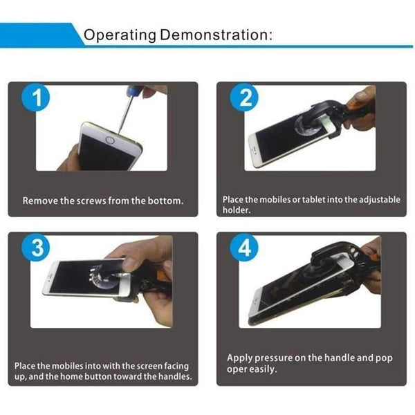 Planet Gates Mobile Phone LCD Screen Opening Pliers Suction Cup for iPhone iPad Samsung Cell Phone Repair Tool