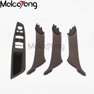 Planet Gates Mocha 4pcs Car Styling Left Hand Drive LHD For BMW 5 series F10 F11 F18 520i Car Interior Inner Door Handle Panel Pull Trim Cover Storage B