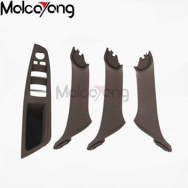 Planet Gates Mocha 4pcs Car Styling Left Hand Drive LHD For BMW 5 series F10 F11 F18 520i Car Interior Inner Door Handle Panel Pull Trim Cover Storage B