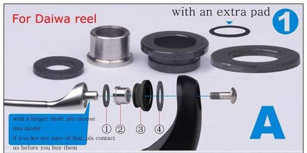 Planet Gates model 1-a BassLegend - 1 set Fishing SIC Line Thread Guide Roller+ ball bearing For Spinner Reel