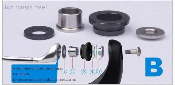 Planet Gates model 1-b BassLegend - 1 set Fishing SIC Line Thread Guide Roller+ ball bearing For Spinner Reel