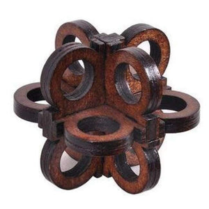 Planet Gates Model 18 Classic IQ Wooden Puzzle Mind Brain Teasers Burr Puzzles Game Toys for Adults Children