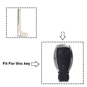 Planet Gates Model 2 Replacement Smart Key Blank For Mercedes Benz 2008 A E S G CLK SLK ML Class W220 Smart Chrome Uncut Key Blade Insert