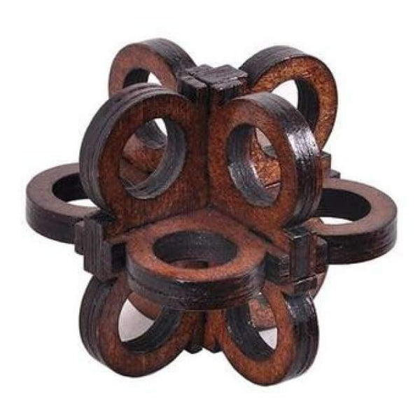 Planet Gates Model 20 Classic IQ Puzzle Mind Brain Teaser 2D 3D Wooden Puzzles Educational Game Toys for Adults Children