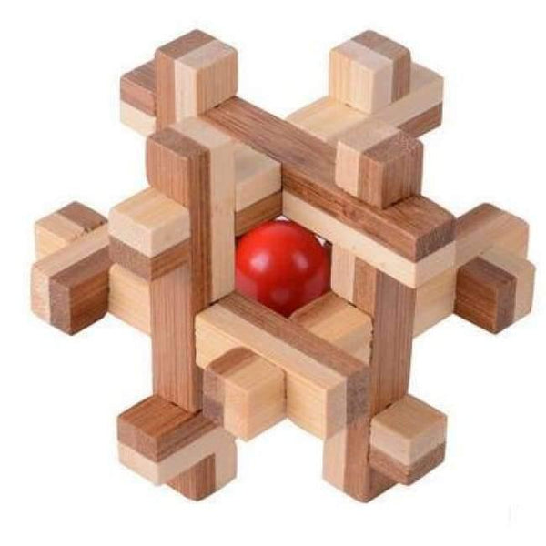 Planet Gates Model 22 Classic IQ Puzzle Mind Brain Teaser 2D 3D Wooden Puzzles Educational Game Toys for Adults Children