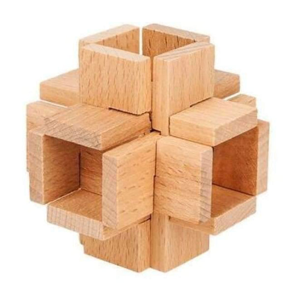 Planet Gates Model 34 Classic IQ Wooden Puzzle Mind Brain Teasers Burr Puzzles Game Toys for Adults Children