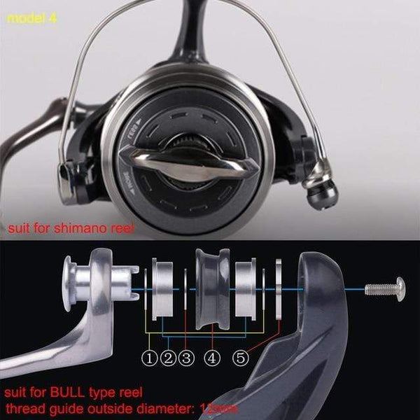 Planet Gates model 4 BassLegend - 1 set Fishing SIC Line Thread Guide Roller+ ball bearing For Spinner Reel