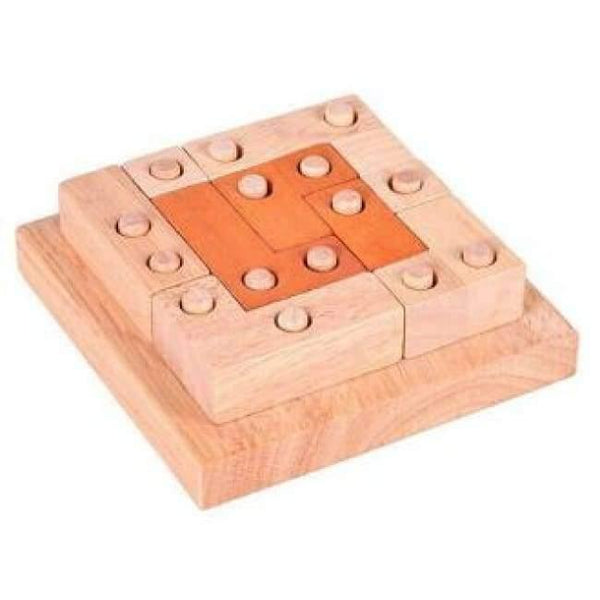 Planet Gates Model 5 Classic IQ Puzzle Mind Brain Teaser 2D 3D Wooden Puzzles Educational Game Toys for Adults Children