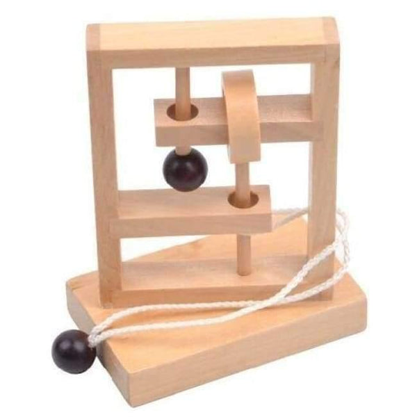 Planet Gates Model 9 Classic IQ Puzzle Mind Brain Teaser 2D 3D Wooden Puzzles Educational Game Toys for Adults Children