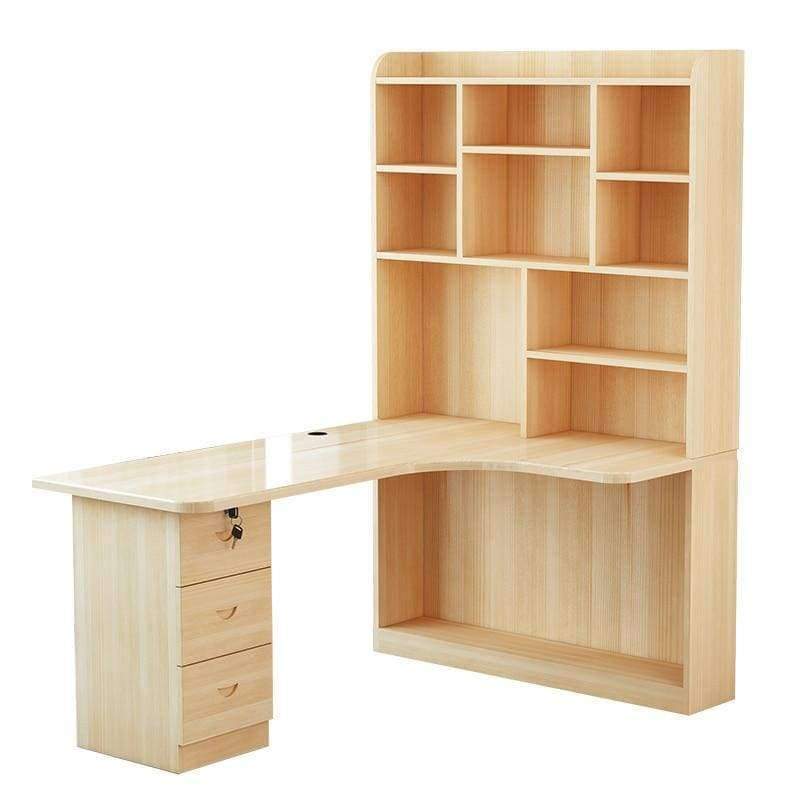 Planet Gates MODEL A Mueble Bed Office Escritorio Tisch Bureau Meuble Para Notebook Biurko Retro Wooden Desk Stand Mesa Laptop Table With Bookcase