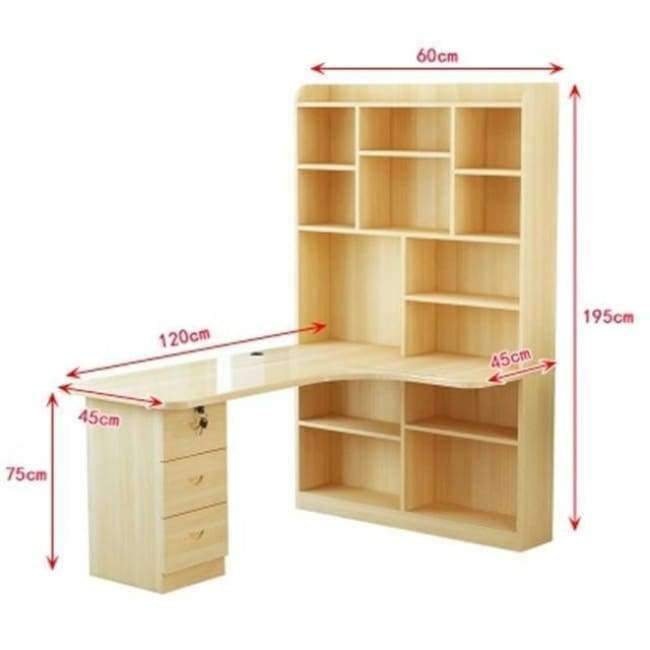 Planet Gates MODEL A Mueble Bed Office Escritorio Tisch Bureau Meuble Para Notebook Biurko Retro Wooden Desk Stand Mesa Laptop Table With Bookcase