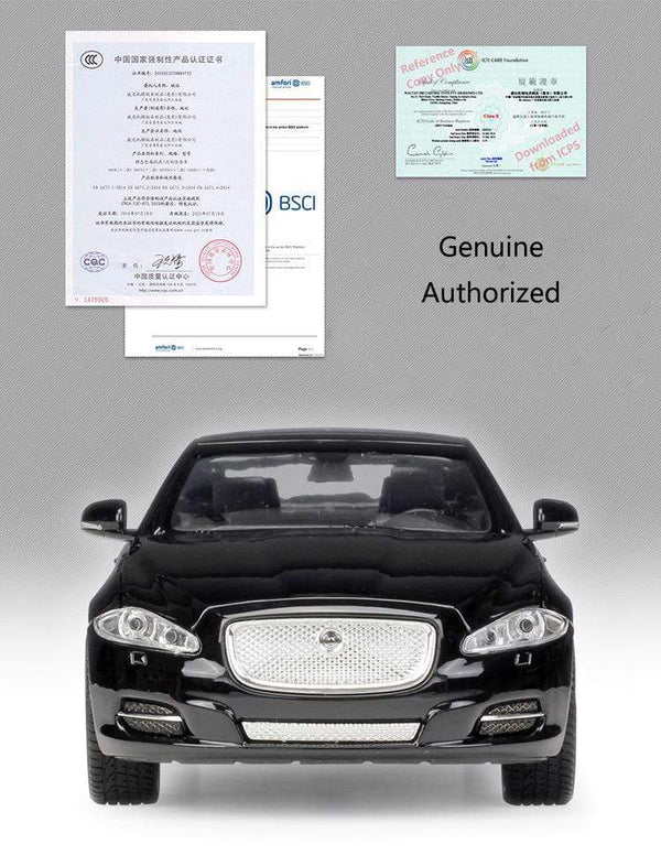 Planet Gates Model Car 1:24 Diecast Car Toys Classic 2010 JAGUAR XJ High Simulator Car Alloy Metal Toy Car For Children Gift Collection