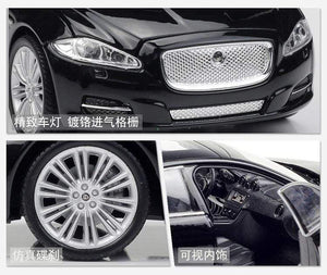 Planet Gates Model Car 1:24 Diecast Car Toys Classic 2010 JAGUAR XJ High Simulator Car Alloy Metal Toy Car For Children Gift Collection