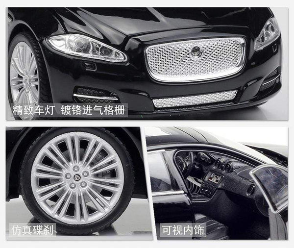 Planet Gates Model Car 1:24 Diecast Car Toys Classic 2010 JAGUAR XJ High Simulator Car Alloy Metal Toy Car For Children Gift Collection