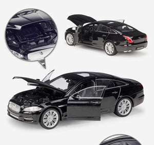 Planet Gates Model Car 1:24 Diecast Car Toys Classic 2010 JAGUAR XJ High Simulator Car Alloy Metal Toy Car For Children Gift Collection