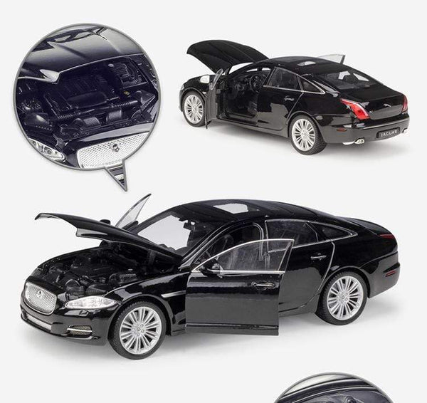 Planet Gates Model Car 1:24 Diecast Car Toys Classic 2010 JAGUAR XJ High Simulator Car Alloy Metal Toy Car For Children Gift Collection