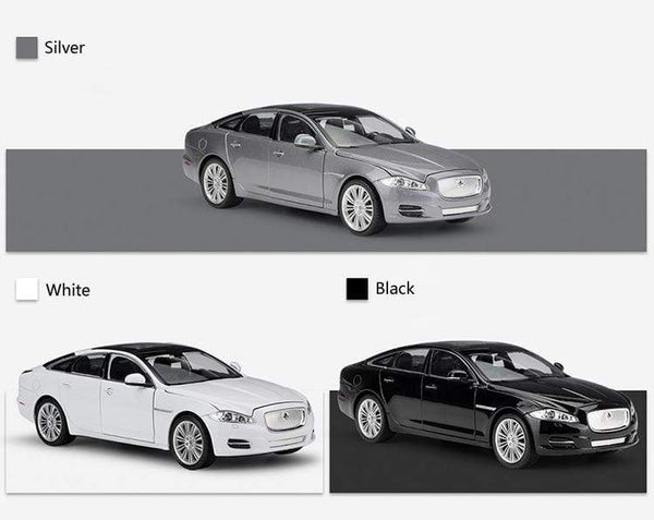 Planet Gates Model Car 1:24 Diecast Car Toys Classic 2010 JAGUAR XJ High Simulator Car Alloy Metal Toy Car For Children Gift Collection