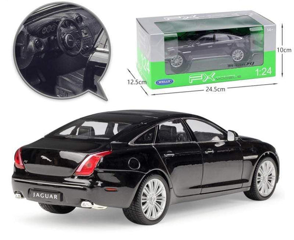 Planet Gates Model Car 1:24 Diecast Car Toys Classic 2010 JAGUAR XJ High Simulator Car Alloy Metal Toy Car For Children Gift Collection