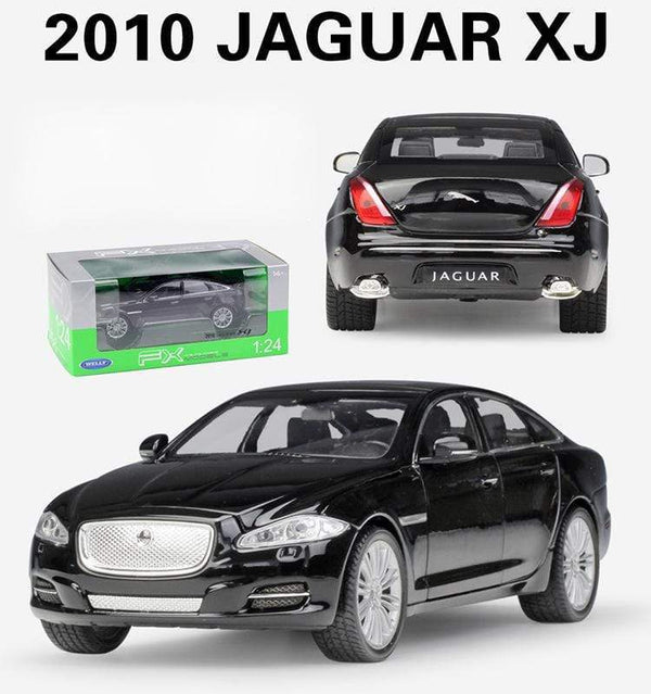 Planet Gates Model Car 1:24 Diecast Car Toys Classic 2010 JAGUAR XJ High Simulator Car Alloy Metal Toy Car For Children Gift Collection