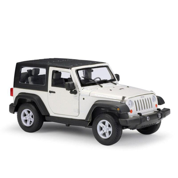 Planet Gates Model Car 1:24 Scale 2007 Jeep Wrangler Diecast Car Simulator Alloy Off-Road Metal Classic Toy Car For Kid Gift Collection