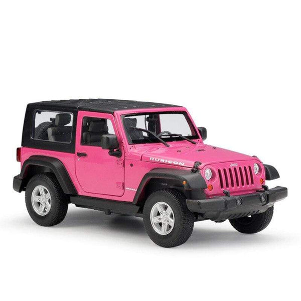 Planet Gates Model Car 1:24 Scale 2007 Jeep Wrangler Diecast Car Simulator Alloy Off-Road Metal Classic Toy Car For Kid Gift Collection