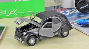 Planet Gates Model Car Diecast 1:24 Scale CITROEN 2CV 6 Charleston Classic Alloy Car Toy Vehicle Metal Toy Car For Kids Gift Collection