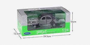 Planet Gates Model Car Diecast 1:24 Scale CITROEN 2CV 6 Charleston Classic Alloy Car Toy Vehicle Metal Toy Car For Kids Gift Collection