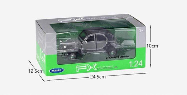Planet Gates Model Car Diecast 1:24 Scale CITROEN 2CV 6 Charleston Classic Alloy Car Toy Vehicle Metal Toy Car For Kids Gift Collection