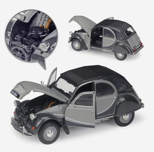 Planet Gates Model Car Diecast 1:24 Scale CITROEN 2CV 6 Charleston Classic Alloy Car Toy Vehicle Metal Toy Car For Kids Gift Collection