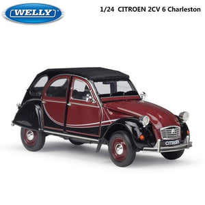 Planet Gates Model Car Diecast 1:24 Scale CITROEN 2CV 6 Charleston Classic Alloy Car Toy Vehicle Metal Toy Car For Kids Gift Collection