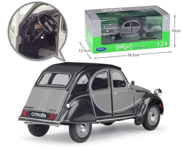 Planet Gates Model Car Diecast 1:24 Scale CITROEN 2CV 6 Charleston Classic Alloy Car Toy Vehicle Metal Toy Car For Kids Gift Collection