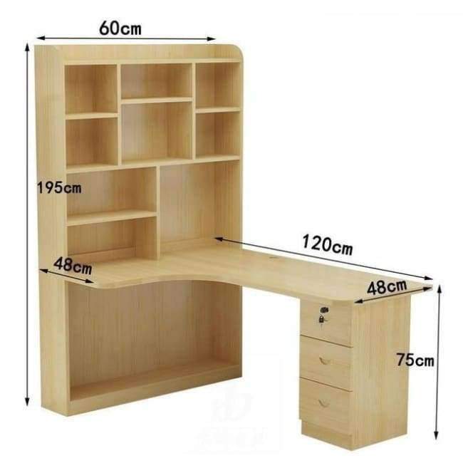 Planet Gates MODEL A Mueble Bed Office Escritorio Tisch Bureau Meuble Para Notebook Biurko Retro Wooden Desk Stand Mesa Laptop Table With Bookcase