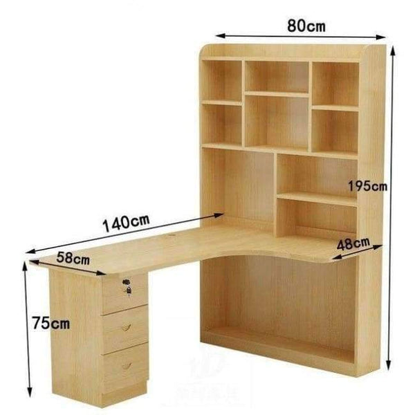 Planet Gates MODEL I Mueble Bed Office Escritorio Tisch Bureau Meuble Para Notebook Biurko Retro Wooden Desk Stand Mesa Laptop Table With Bookcase