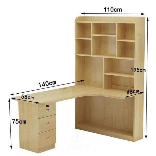 Planet Gates MODEL U Mueble Bed Office Escritorio Tisch Bureau Meuble Para Notebook Biurko Retro Wooden Desk Stand Mesa Laptop Table With Bookcase