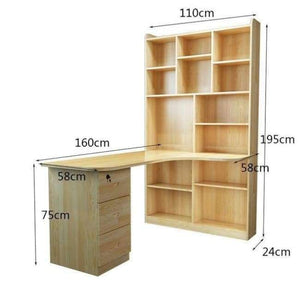 Planet Gates MODEL V Tray Tafel Escritorio De Oficina Scrivania Ufficio Office Furniture Vintage Wood Laptop Mesa Bedside Desk Table With Bookshelf