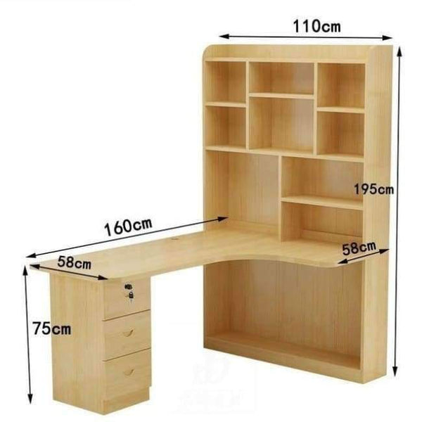 Planet Gates MODEL W Mueble Bed Office Escritorio Tisch Bureau Meuble Para Notebook Biurko Retro Wooden Desk Stand Mesa Laptop Table With Bookcase