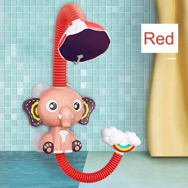 Planet Gates ModelA Red Baby Bath Toys for Kids Electric Elephant Sucker BaBy Bath Toys Spray Water Toys for Kids Bathtub Toys Sprinkler Baby Shower