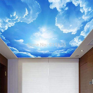 Planet Gates Modern 3D Photo Wallpaper Blue Sky And White Clouds Wall Papers Home Interior Decor Living Room Ceiling Lobby Mural Wallpaper