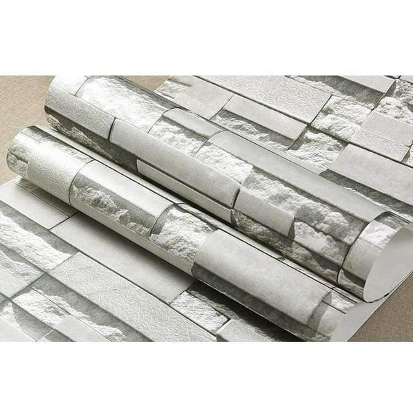 Planet Gates Modern 3D Stone Brick Wall Non-woven Wallpaper Roll Living Room Bedroom Background Wall Decor Art Wall Paper Papel De Parede 3D