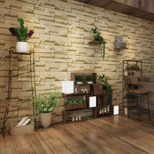 Planet Gates Modern 3D Stone Brick Wall Non-woven Wallpaper Roll Living Room Bedroom Background Wall Decor Art Wall Paper Papel De Parede 3D
