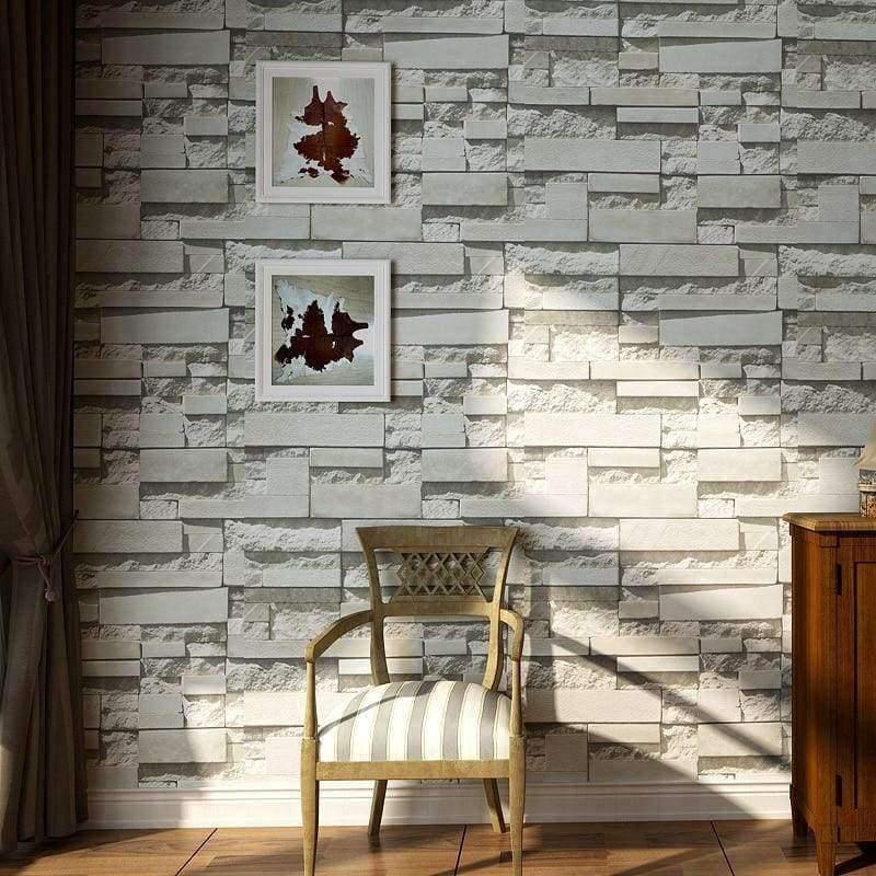 Planet Gates Modern 3D Stone Brick Wall Non-woven Wallpaper Roll Living Room Bedroom Background Wall Decor Art Wall Paper Papel De Parede 3D