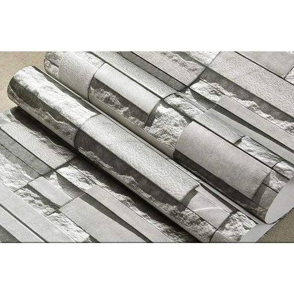 Planet Gates Modern 3D Stone Brick Wall Non-woven Wallpaper Roll Living Room Bedroom Background Wall Decor Art Wall Paper Papel De Parede 3D